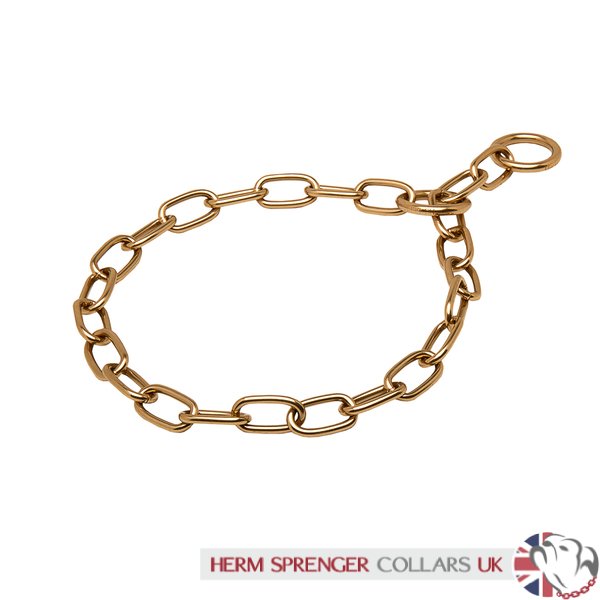 "Positive Influence" Herm Sprenger Curogan Halsband met Gemiddelde Maat Schakels van 3 mm Draad Diameter