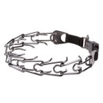 "Black Force" Herm Sprenger Black Stainless Steel Pinch Collar with Click-Lock Buckle 4 mm_1