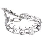 "Quit Pulling" Chrome Plated Dog Pinch Collar with Quick Release, 3 mm Wire Gauge_3