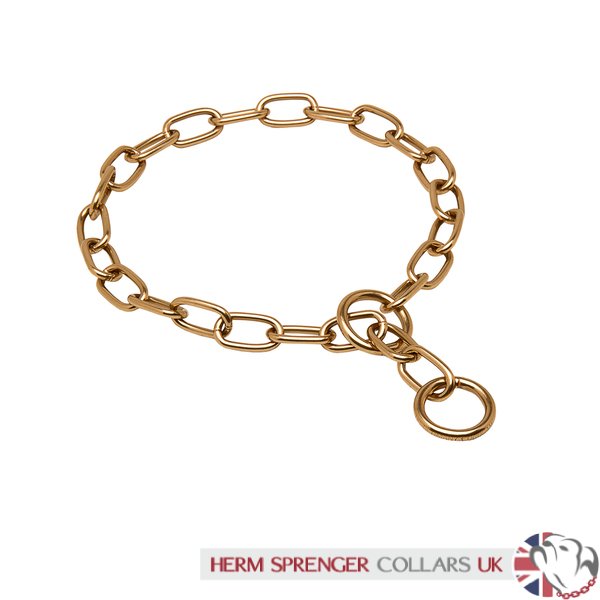 "Positive Influence" Herm Sprenger Curogan Halsband met Gemiddelde Maat Schakels van 3 mm Draad Diameter