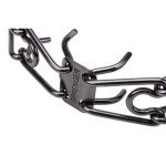 "Black Force" Herm Sprenger Black Stainless Steel Pinch Collar with Click-Lock Buckle 4 mm_5