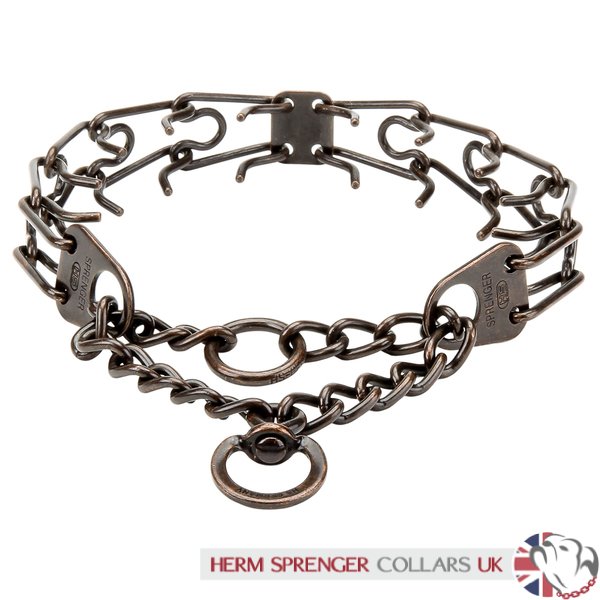 "Professor Brown" Herm Sprenger 3 mm Antique Metal Dog Collar