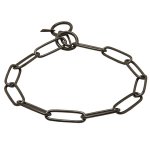 "Fur Fan" Zwarte Roestvrije Staal Ketting Halsband met Lange Schakels - 3.0 mm_1