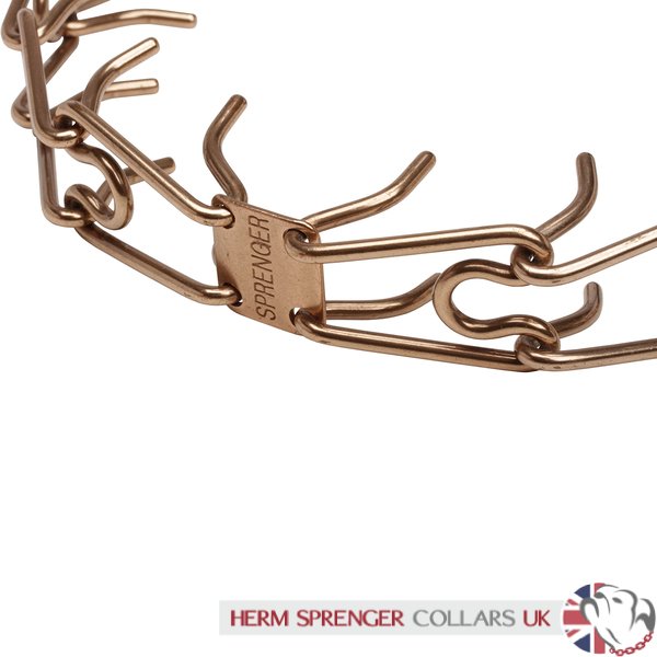 "Shiny Holder" Herm Sprenger 3.25 mm Curogan Honden Prikband met Snelle Vrijlating