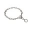 "Keeper of the Fur" 3.4 mm Ketting Honden Halsband voor Lang Harige Hond, Verchroomd