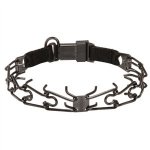 "Daily Trainer" Black Stainless Steel Herm Sprenger Prong Collar for Dog Training_1