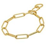 Fur saver chain dog collar made of brass