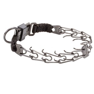 "Good Doggy Kit" Herm Sprenger Black 2.25 mm Dog Prong Collar with Buckle