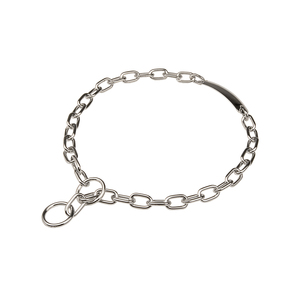 "Get Me Home" Verchroomde HS Vacht Beschermende Honden Halsband met Naamplaat, 3 mm Draad Diameter