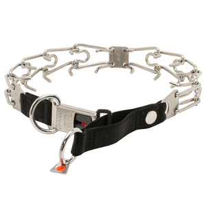 "Taming Loop" 3.2 mm Stainless Steel Dog Pinch Collar with Buckle and Nylon Loop